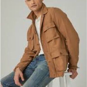 Lucky Brand Camel Brown Utility Jacket Large